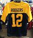 Men's Green Bay Packers Aaron Rodgers Limited Jersey Nfl Football Medium Navy