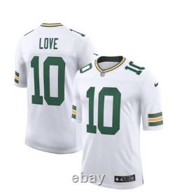 Men's Green Bay Packers Jordan Love #10 Nike White Vapor Limited Jersey