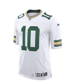 Men's Green Bay Packers Jordan Love #10 Nike White Vapor Limited Jersey