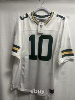 Men's Green Bay Packers Jordan Love #10 Nike White Vapor Limited Jersey