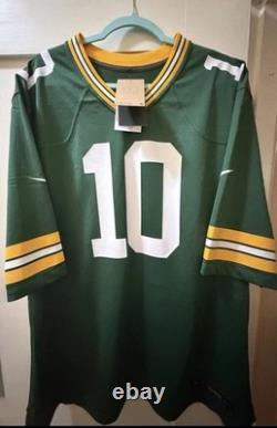 Men's Green Bay Packers Jordan Love Nike Green Player Game Jersey New With Tags
