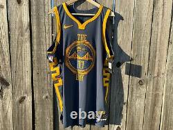 Men's Nike NBA Klay Thompson The Bay City VaporKnit Authentic Jersey AH6209-430