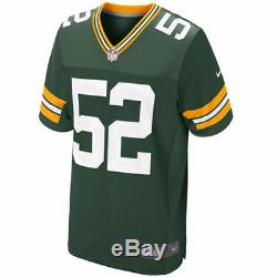 Men's Nike NFL Green Bay Packers Clay Matthews ELITE Home Jersey Size 52 XXLarge