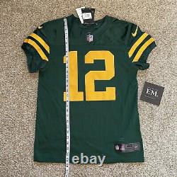 Men's Size 40 Aaron Rodgers Throwback Green Bay Packers Nike Vapor Elite Jersey
