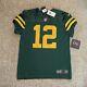 Men's Size 44 Aaron Rodgers Throwback Green Bay Packers Nike Vapor Elite Jersey