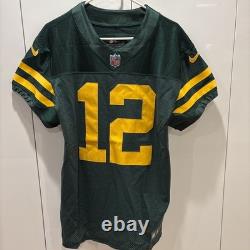 Men's Size 44 Aaron Rodgers Throwback Green Bay Packers Nike Vapor Elite Jersey