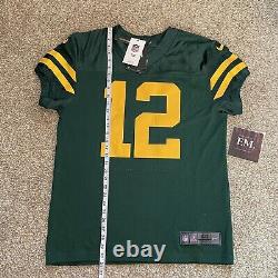 Men's Size 44 Aaron Rodgers Throwback Green Bay Packers Nike Vapor Elite Jersey