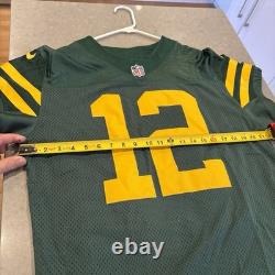 Men's Size 44 Aaron Rodgers Throwback Green Bay Packers Nike Vapor Elite Jersey