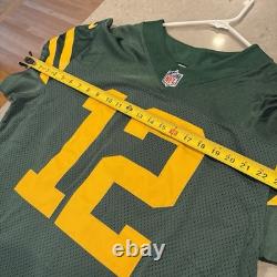 Men's Size 44 Aaron Rodgers Throwback Green Bay Packers Nike Vapor Elite Jersey
