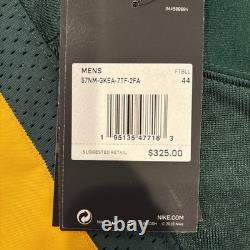 Men's Size 44 Aaron Rodgers Throwback Green Bay Packers Nike Vapor Elite Jersey