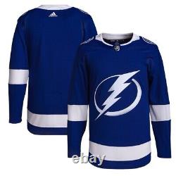 Men's Tampa Bay Lightning adidas Royal Home Primegreen Authentic Jersey 52 NWT