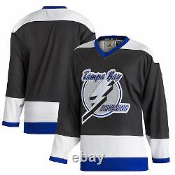 Men's adidas Black Tampa Bay Lightning Team Classics Authentic Blank Jersey