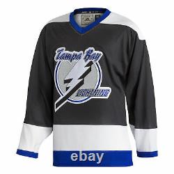 Men's adidas Black Tampa Bay Lightning Team Classics Authentic Blank Jersey