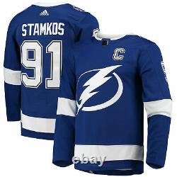 Men's adidas Steven Stamkos Blue Tampa Bay Lightning Home Captain Patch