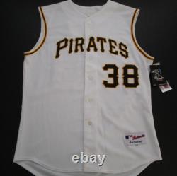 Mens 48 Jason Bay Pittsburgh Pirates Majestic Authentic Sewn jersey signed NWT