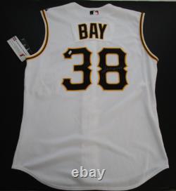 Mens 48 Jason Bay Pittsburgh Pirates Majestic Authentic Sewn jersey signed NWT