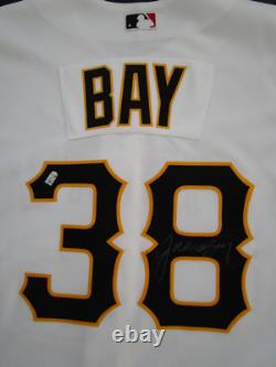 Mens 48 Jason Bay Pittsburgh Pirates Majestic Authentic Sewn jersey signed NWT