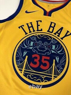 Mens Golden State Warriors Kevin Durant #35 THE BAY jersey Size Large