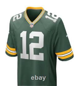 Mens Green Bay Packers Aaron Rodgers Nike Green Game Jersey L WITH TAGS