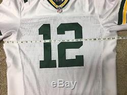 Mens Nike NFL Aaron Rodgers Green Bay Packers ELITE White Jersey Size 48 NWT