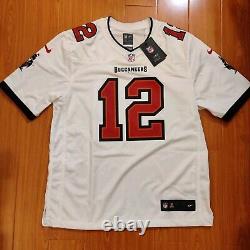 Mens Nike Tom Brady Tampa Bay Buccaneers White On-Field NFL Game Jersey sz. L NWT