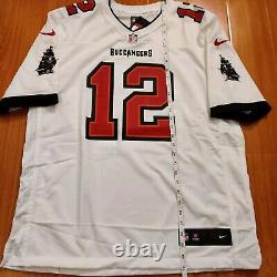 Mens Nike Tom Brady Tampa Bay Buccaneers White On-Field NFL Game Jersey sz. L NWT