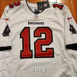 Mens Nike Tom Brady Tampa Bay Buccaneers White On-Field NFL Game Jersey sz. L NWT