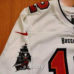 Mens Nike Tom Brady Tampa Bay Buccaneers White On-Field NFL Game Jersey sz. L NWT