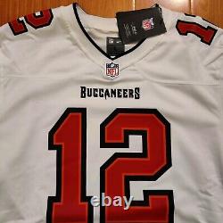 Mens Nike Tom Brady Tampa Bay Buccaneers White On-Field NFL Game Jersey sz. L NWT