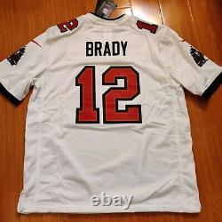 Mens Nike Tom Brady Tampa Bay Buccaneers White On-Field NFL Game Jersey sz. L NWT