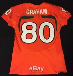 Miami Hurricanes Game Worn Jersey Jimmy Graham NFL Green Bay Packers New Orleans