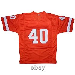 Mike Alstott Autographed Tampa Bay (Throwback Creamsicle #40) Custom Jersey with