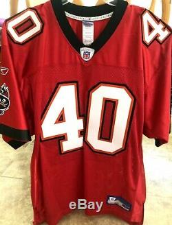 Mike Alstott Tampa Bay Buccaneers 2002 authentic Reebok red stitched jersey NEW