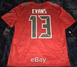 Mike Evans Tampa Bay Buccaneers Red Color Rush Legend Jersey RARE XL