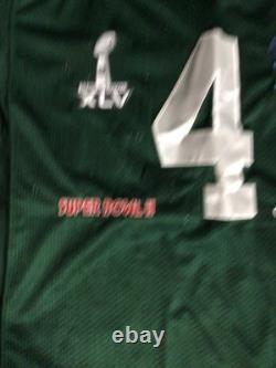 Mitchell Ness Green Bay Packers #4, Throwback SuperBowl Champs Jersey XL