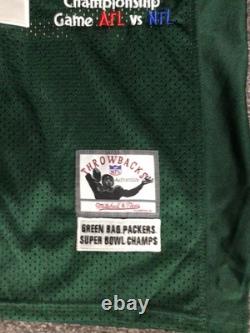 Mitchell Ness Green Bay Packers #4, Throwback SuperBowl Champs Jersey XL