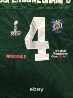 Mitchell Ness Green Bay Packers #4, Throwback SuperBowl Champs Jersey XL