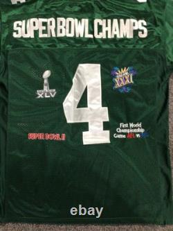 Mitchell Ness Green Bay Packers #4, Throwback SuperBowl Champs Jersey XL
