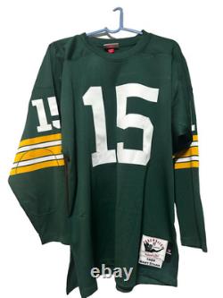 Mitchell & Ness NFL Green Bay Packers Bart Starr #15 Long sleeve Team Jersey (M)