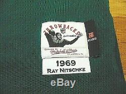 Mitchell & Ness NFL Green Bay Packers Ray Nitschke 1969 Authentic Jersey L 44