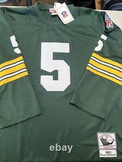 Mitchell & Ness Paul Hornung 1961 Authentic Jersey Green Bay Packers Size 52