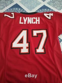 Mitchell and Ness Tampa Bay Buccaneers John Lynch Red Jersey Size Medium