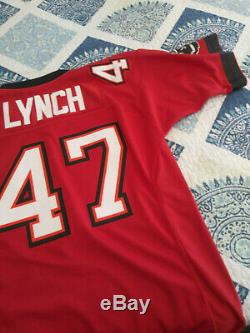 Mitchell and Ness Tampa Bay Buccaneers John Lynch Red Jersey Size Medium