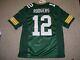 New $175 Stitched Nike Med Aaron Rodgers Green Bay Packers Nfl Jersey Throwback