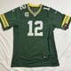 New Aaron Rodgers Nike On Field Green Bay Packers Captain Limited Nfl Jersey 48