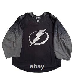 NEW Adidas MiC Tampa Bay Lightning Team Issue Authentic Alternate Jersey Sz 58G