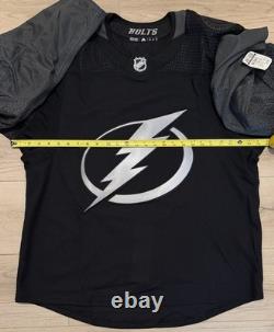 NEW Adidas MiC Tampa Bay Lightning Team Issue Authentic Alternate Jersey size 54