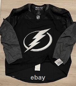 NEW Adidas MiC Tampa Bay Lightning Team Issue Authentic Alternate Jersey size 56