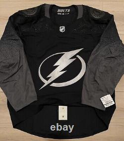 NEW Adidas MiC Tampa Bay Lightning Team Issue Authentic Alternate Jersey size 56