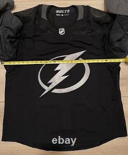 NEW Adidas MiC Tampa Bay Lightning Team Issue Authentic Alternate Jersey size 56